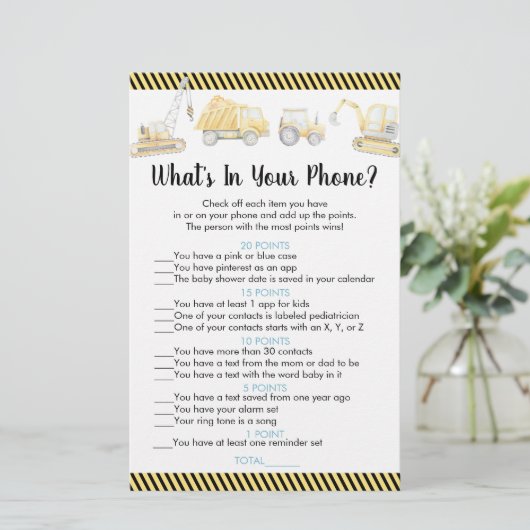 Bauwagen Was steckt in deinem Handyspiel? (Stehend Vorderseite)