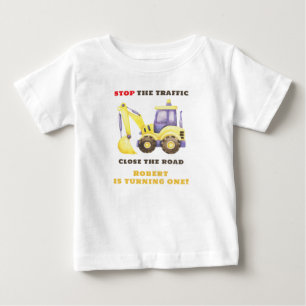 Bauwagenbagger Geburtstagspartei Baby T-shirt