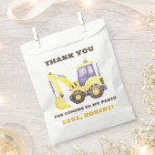 Bauwagenbagger Geburtstagspartei Geschenktütchen (Ausgeschnitten)