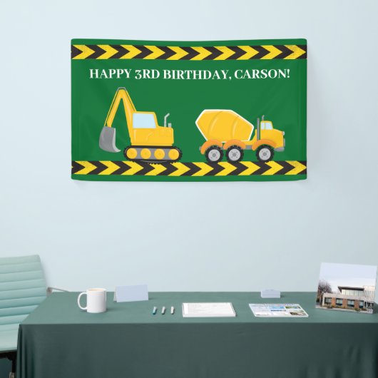 Bauwagenfahrer Geburtstagspartei Banner (Messeveranstaltung)