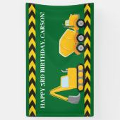 Bauwagenfahrer Geburtstagspartei Banner (Vertikal)