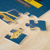 Bauwarnung Arbeitsbereich mit/ Name Puzzle (Seite)