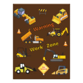 Bauwarnung Fotodruck (Vorne)