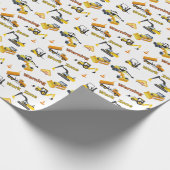 Bauwarnung Geschenkpapier (Ecke)