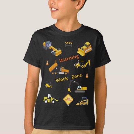 Bauwarnung T-Shirt (Vorderseite)