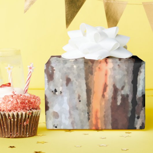Bauweise aus rustikalem Holz 1 Geschenkpapier (Geburtstagsparty)