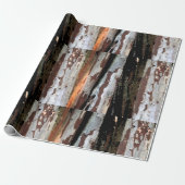 Bauweise aus rustikalem Holz 1 Geschenkpapier (Ungerollt)