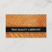 Bauweise des Holzschnitzwerks Visitenkarte (Vorderseite)