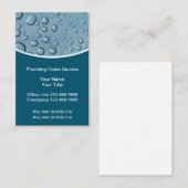 Bauweise des Klempnerwassers lässt Visitenkarten f Visitenkarte (Vorne/Hinten)