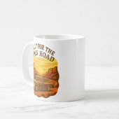 Bauweise für die offene Straße Retro LKW Art Kaffeetasse (Vorderseite Links)