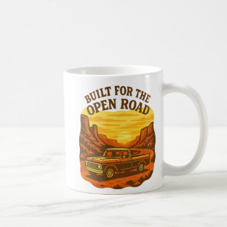 Bauweise für die offene Straße Retro LKW Art Kaffeetasse