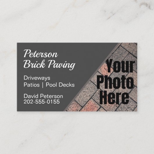 Bauweise für Foto-Ziegeleisen Visitenkarte (Vorderseite)