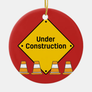 Bauweise mit Zapfen mit Namen Keramik Ornament