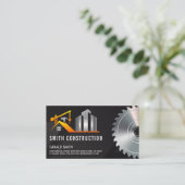 Bauweise | Säge | Auftragnehmer Visitenkarte (Stehend Vorderseite)