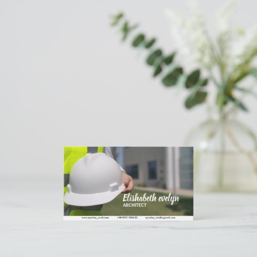 Bauweise Visitenkarte (Stehend Vorderseite)