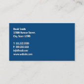 Bauweise Visitenkarte (Rückseite)