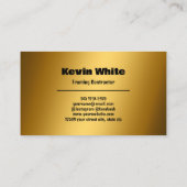 Bauweise Visitenkarte (Rückseite)