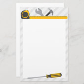 Bauwerkzeuge Briefpapier (Vorne/Hinten)