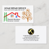 Bauwerkzeuge für Dachleiter Visitenkarte (Vorne/Hinten)