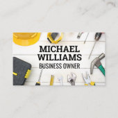 Bauwerkzeuge | Hardware | Carpentry Visitenkarte (Vorderseite)