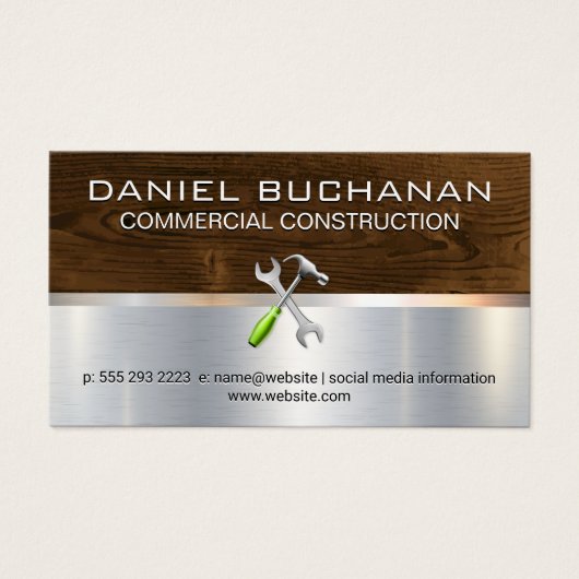 Bauwerkzeuge Hardware Metall Holz (Vorderseite)