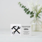 Bauwerkzeuge | Hintergrund Visitenkarte (Stehend Vorderseite)