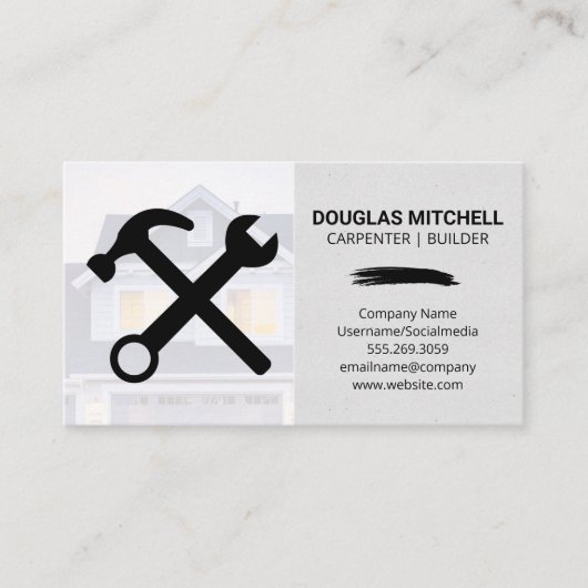 Bauwerkzeuge | Hintergrund Visitenkarte (Vorderseite)