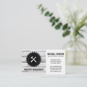 Bauwerkzeuge | Holz Visitenkarte (Stehend Vorderseite)