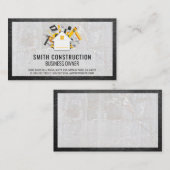 Bauwerkzeuge | Leder und Stein Visitenkarte (Vorne/Hinten)