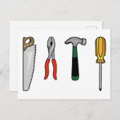 Bauwerkzeuge Postkarte (Vorne/Hinten)