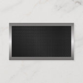 Bauwerkzeuge | Real Anwesen | Schwarzes Metall Visitenkarte (Rückseite)