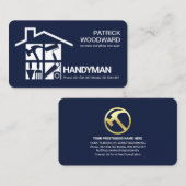 Bauwerkzeuge Rooftop Handyman Visitenkarte (Vorne/Hinten)
