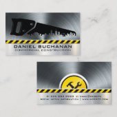 Bauwerkzeuge | Stahluntergrund Visitenkarte (Vorne/Hinten)