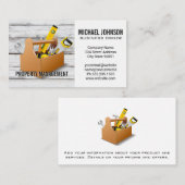 Bauwerkzeuge | Toolbox Visitenkarte (Vorne/Hinten)