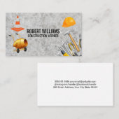 Bauwerkzeuge und -ausrüstung terminkarte (Vorne/Hinten)