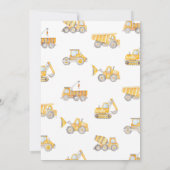 Bauwesen 2. Geburtstagsfeier Einladung (Rückseite)