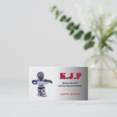 Bauwesen/Baufirma-Visitenkarte Visitenkarte (Stehend Vorderseite)