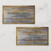 Bauwesen Berufliches modernes Holz #7 Visitenkarte (Vorne/Hinten)
