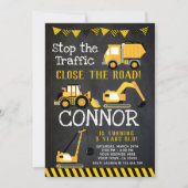 Bauwesen, Dump Truck Einladung (Vorderseite)