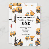 Bauwesen Erste Einladung zum Geburtstag (Vorne/Hinten)