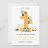 Bauwesen Erste Einladung zum Geburtstag (Vorderseite)