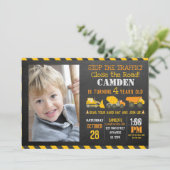 Bauwesen Geburtstagseinladung Einladung (Stehend Vorderseite)