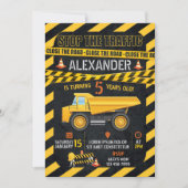 Bauwesen Geburtstagseinladung Einladung (Vorderseite)