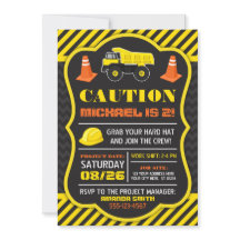 Bauwesen Geburtstagseinladung mit Umschlägen