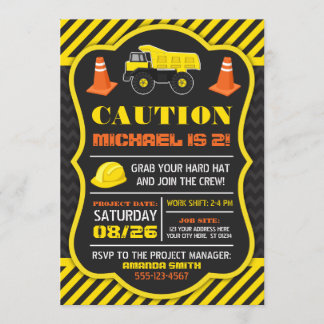 Bauwesen Geburtstagseinladung mit Umschlägen Einladung