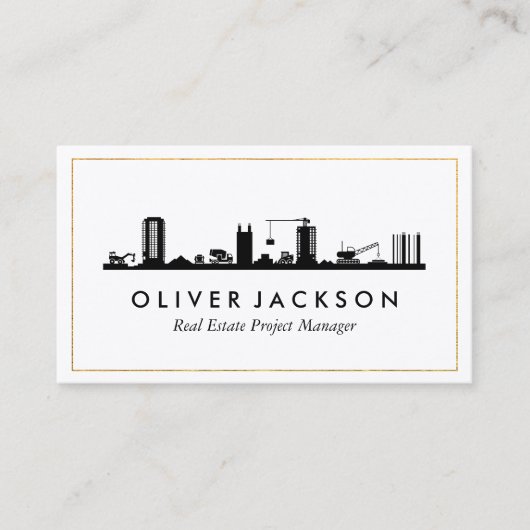 Bauwesen Real Anwesen Visitenkarte (Vorderseite)