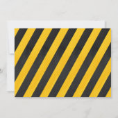 Bauwesen, Sprungwagen 2. Geburtstag Einladung (Rückseite)