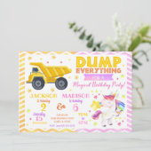 Bauwesen und Einladung zum gemeinsamen Geburtstag (Stehend Vorderseite)