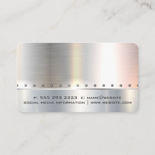 Bauwrenches | Metall | Rivets Visitenkarte (Rückseite)