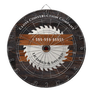 Bauzeichen für rustikales Holz Tone Saw Blade Dartscheibe